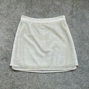 Banana Republic Leather Mini 2 Mod Skirt